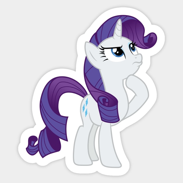 Rarity hmm Sticker by CloudyGlow